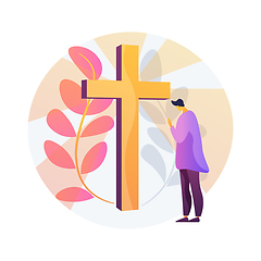 Image showing Christian event abstract concept vector illustration.