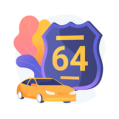 Image showing Road trip abstract concept vector illustration.