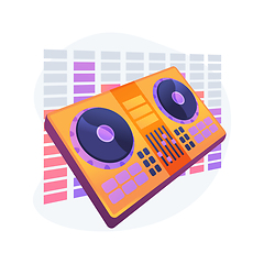 Image showing Electronic music abstract concept vector illustration.