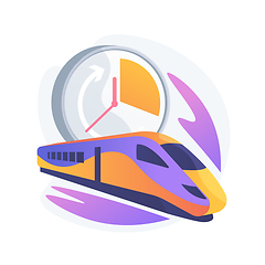 Image showing High-speed transport abstract concept vector illustration.