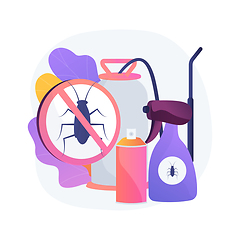 Image showing Home pest insects control abstract concept vector illustration.