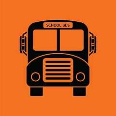 Image showing School bus icon