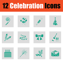 Image showing Celebration icon set