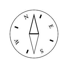 Image showing Icon of compass