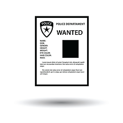 Image showing Wanted poster icon