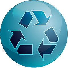 Image showing Recycling eco symbol