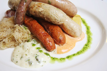 Image showing German sausages