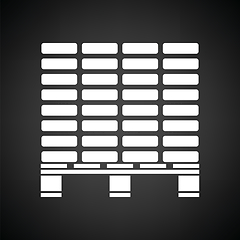 Image showing Icon of construction pallet 