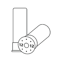 Image showing Icon of ammo from hunting gun