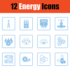 Image showing Energy icon set