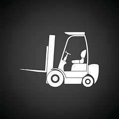 Image showing Warehouse forklift icon