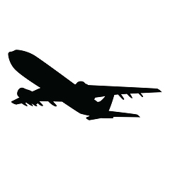 Image showing Airplane silhouette