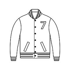 Image showing Baseball jacket icon