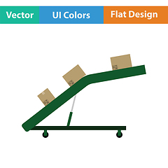 Image showing Warehouse transportation system icon