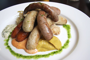 Image showing German sausages