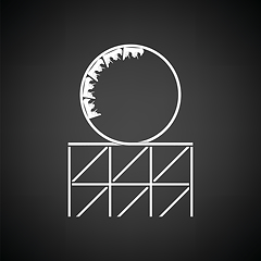 Image showing Roller coaster loop icon