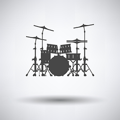 Image showing Drum set icon