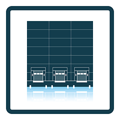 Image showing Warehouse logistic concept icon