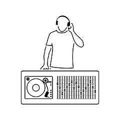 Image showing DJ icon