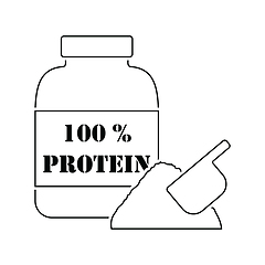 Image showing Icon of Protein conteiner