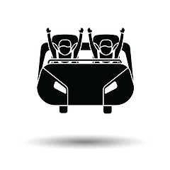 Image showing Roller coaster cart icon