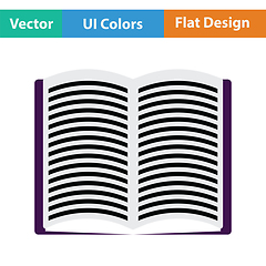 Image showing Open book icon