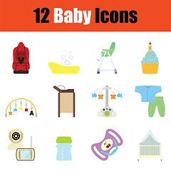 Image showing Baby icon set