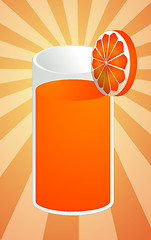 Image showing Orange juice illustration