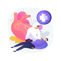 Image showing CPR abstract concept vector illustration.