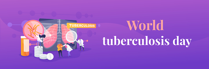 Image showing Tuberculosis landing page concept