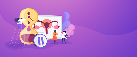 Image showing Menopause concept banner header