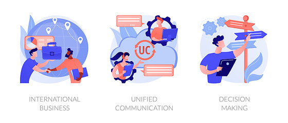 Image showing Business communication and collaboration vector concept metaphors.