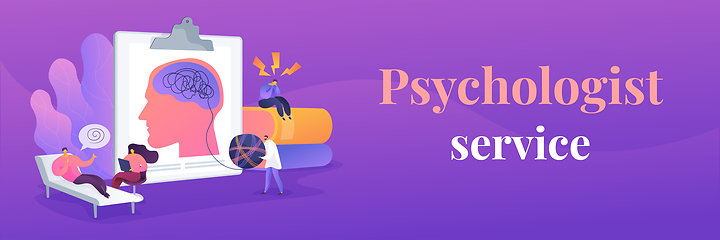 Image showing Psychologist service concept banner header