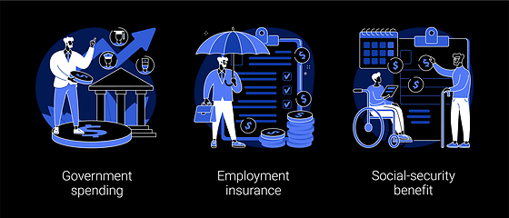 Image showing Country budget abstract concept vector illustrations.