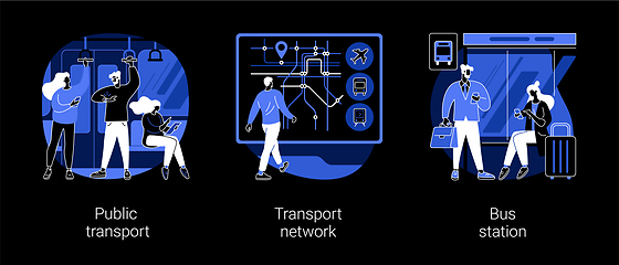 Image showing Urban transportation abstract concept vector illustrations.