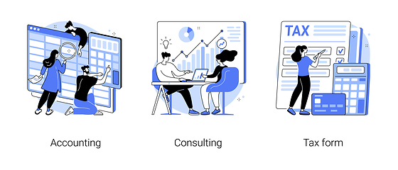 Image showing Financial information abstract concept vector illustrations.