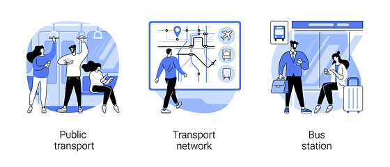 Image showing Urban transportation abstract concept vector illustrations.