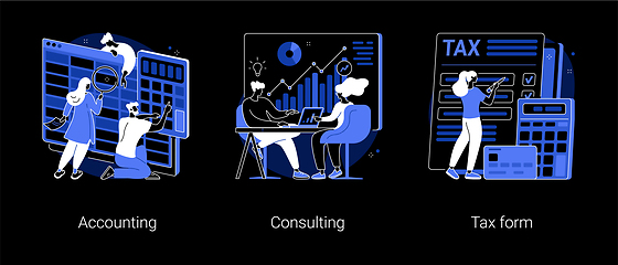 Image showing Financial information abstract concept vector illustrations.