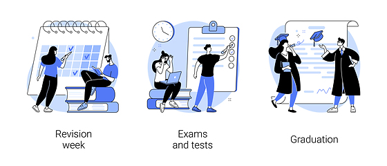 Image showing School and college activity abstract concept vector illustrations.