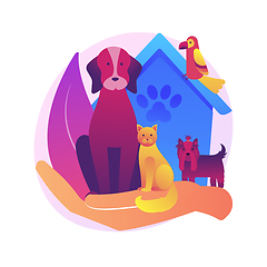 Image showing Pet services abstract concept vector illustration.