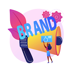 Image showing Brand name abstract concept vector illustration.