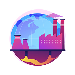 Image showing Groundwater pollution abstract concept vector illustration.