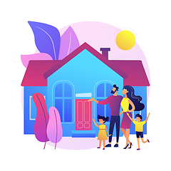Image showing Family house abstract concept vector illustration.