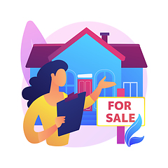 Image showing Real estate agent abstract concept vector illustration.