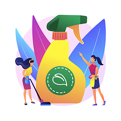 Image showing Green cleaning abstract concept vector illustration.