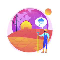 Image showing Drought abstract concept vector illustration.