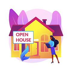 Image showing Open house abstract concept vector illustration.