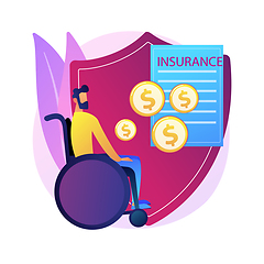 Image showing Disability insurance abstract concept vector illustration.