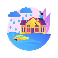 Image showing Flood abstract concept vector illustration.