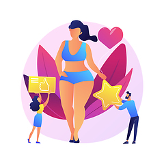 Image showing Body positive abstract concept vector illustration.